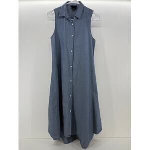 Lumiere Striped Button Up Dress Sleeveless size S
